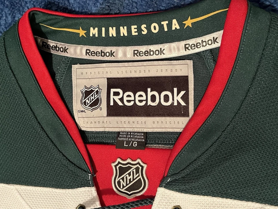 Minnesota Wild Reebok Jersey Large - Image 3 of 3