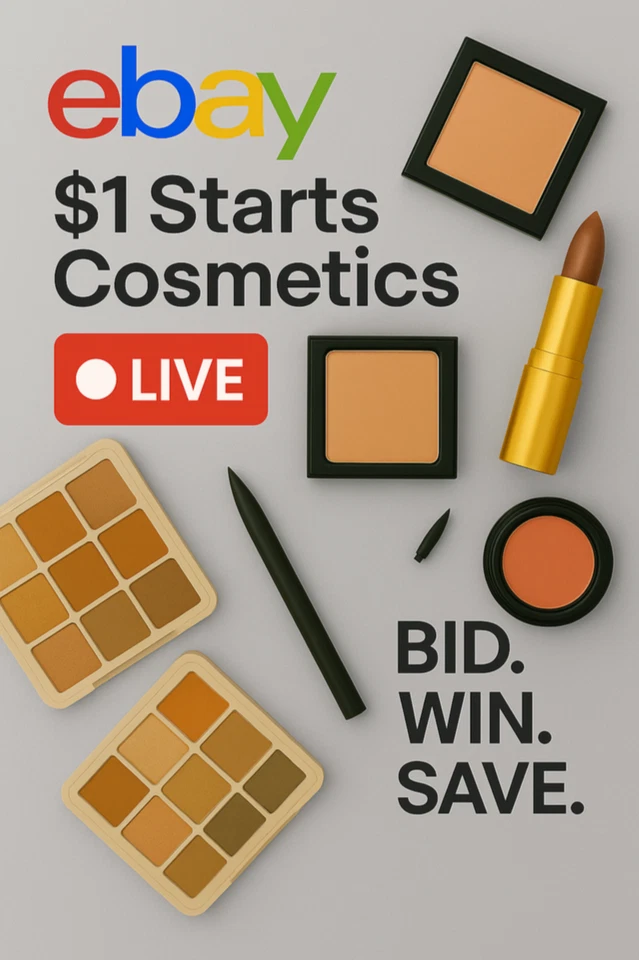 $1 Starts High end Luxury Cosmetics Day
