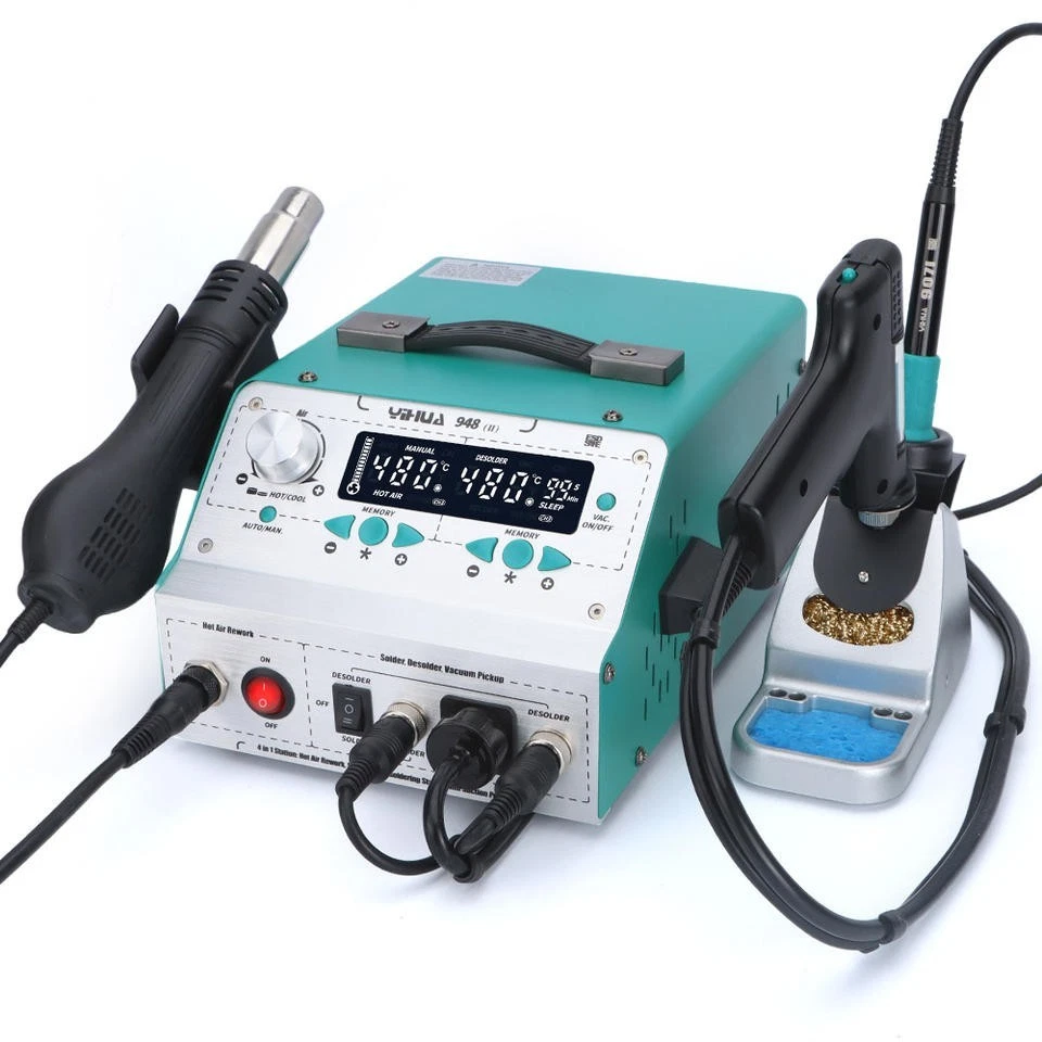YIHUA Multifunción Soldadura Automática Ventosa Aire Caliente Desoldadura Reelaboración Foto 4 de 4