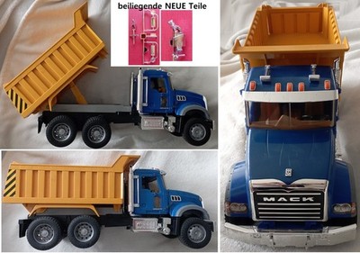 Bruder MACK Granite LKW mit Kippmulde . Kipplaster Baustelle Fahrzeug #gelb100