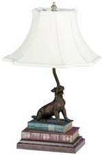 Hand-Painted Jack Russell Table Lamp-Made in USA