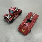 2 vintage Hot Wheels T-4-2 car 1970, Ferrari 312P 1969 Made in Hong Kong