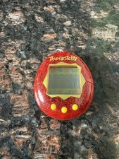 Tamagotchi Bandai Red Glitter Electronic Virtual Pet Working Nostalgia untested
