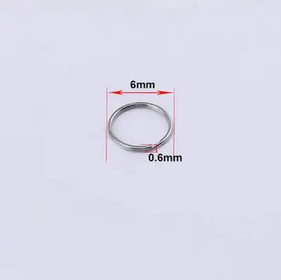 50Pcs Key Ring Connector for DIY Keychain Making Findings