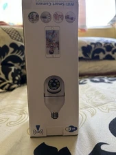 WiFi Smart Camera Bulb with 360° View and Motion Detection