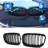 Grill KüHlergrill Doppelsteg Schwarz FüR BMW 1Er F20 F21 2011-2014 Sport