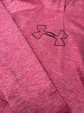 Women's Under Armour Pink Heather Storm Hoodie Size Large Sporty Casual
