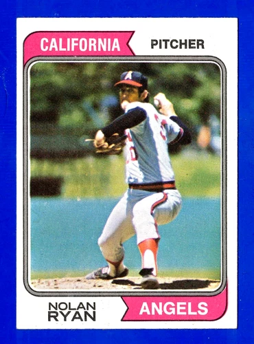 1974 TOPPS #20 NOLAN RYAN CALIFORNIA ANGELS CARD -- EX MINT++