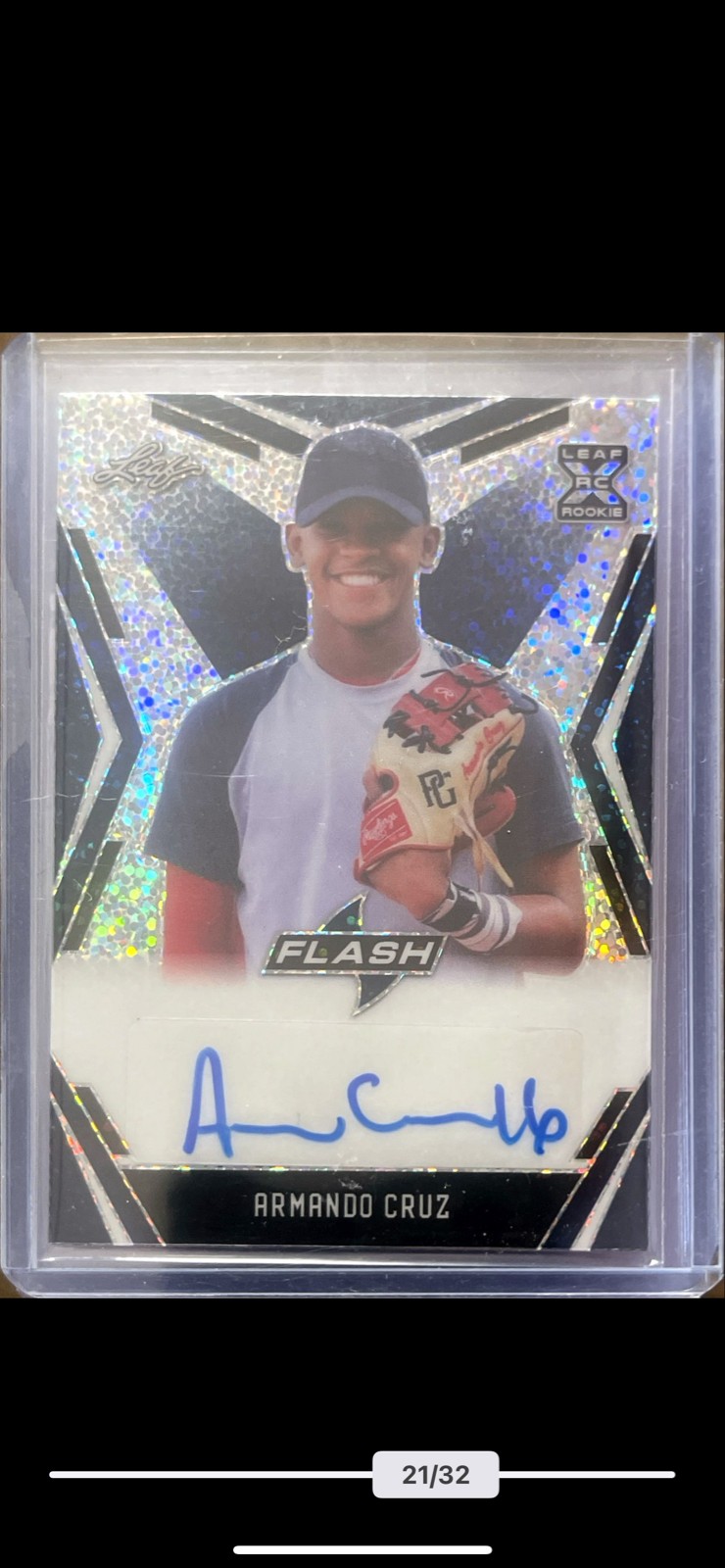 2020 Leaf Flash - Armando Cruz #BA-AC2 Blue 24/50 (AU, RC) XRC Auto