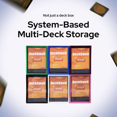 mtg commander multi deck box Mage Tech Card for - Patented Design, Commander Display, Fits 100 Double-Sleeved Cards, 35pt Card Brick & Dice Tray This deck box delivers excellent protect MTG Commander Deck Box -