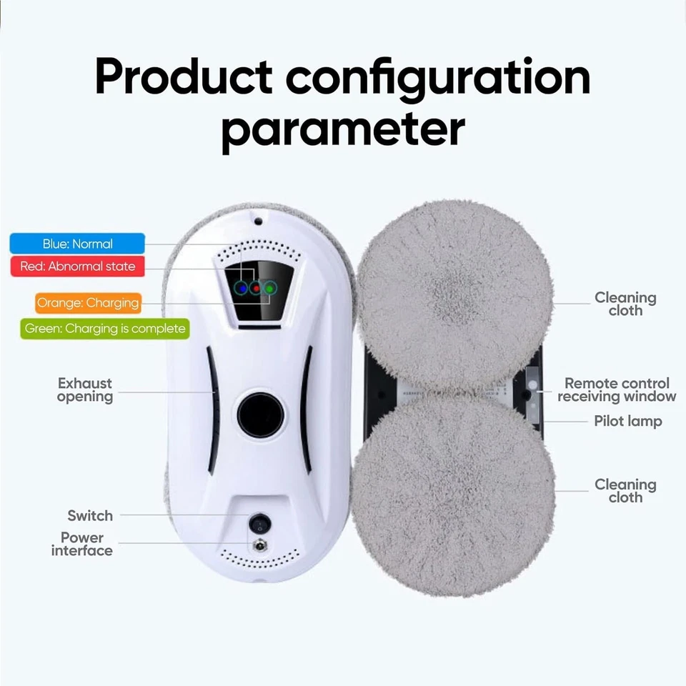 Fensterputzroboter 2800PA Elektrischer Fensterputzer Automatisch Smart Reinigung - Bild 4 von 4