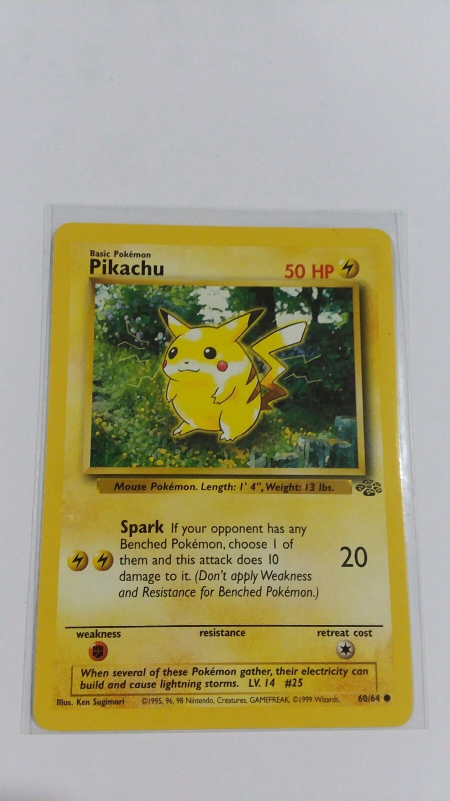 Pokemon Card - Jungle 60/64 - PIKACHU (common) - NM