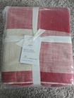 Pottery Barn Duvet Cover Full/Queen Bryce Buffalo Plaid Red Cream