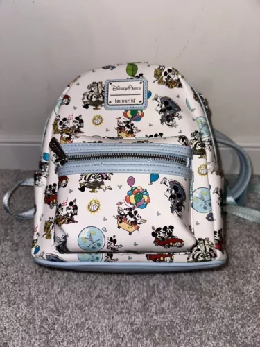 NWOT Disney Loungefly Mini Backpack Mickey & Minnie’s Runaway Railway Pluto