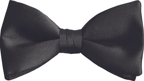 New Black Satin Tuxedo Vest Tux Bow Tie Low cut 3 button open back Adj. S M L XL - Picture 2 of 2