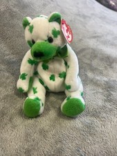 Ty Beanie Baby Bear - Clover - St. Patricks Day Inspired Bear
