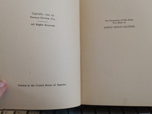 BATOUALA BY RENE MARAN, 1922, ERSTE AUSGABE, GRÜNES TUCH, THOMAS SELTZER, NY - Bild 2 von 4