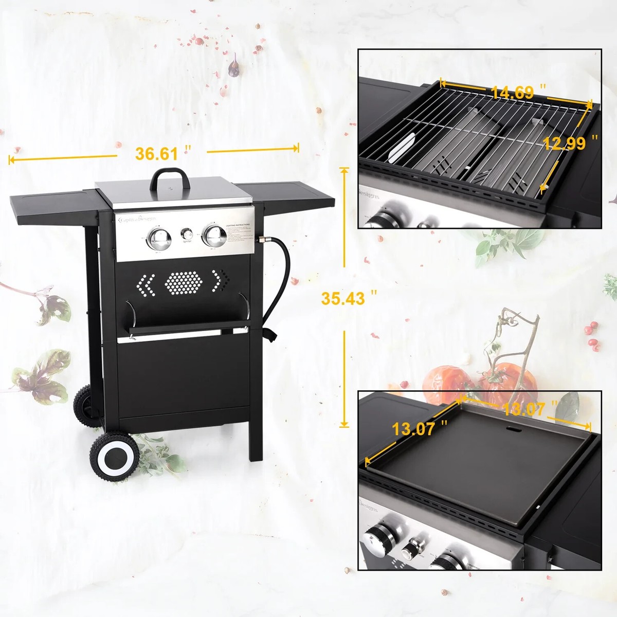 Captiva Designs Combination Gas And Charcoal Grill Reviews Bbq