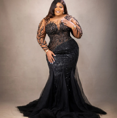 Plus Size Black Mermaid Lace Beaded Wedding Long Sleeves Bridal Gowns | eBay Plus Size Black Mermaid Lace Beaded Wedding Long Sleeves Bridal Gowns | eBay