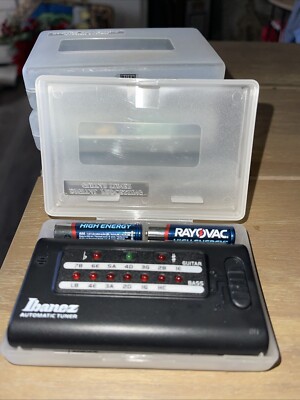 IBANEZ AUTOMATIC TUNER GUITAR Battery Powered Working Open Box Case