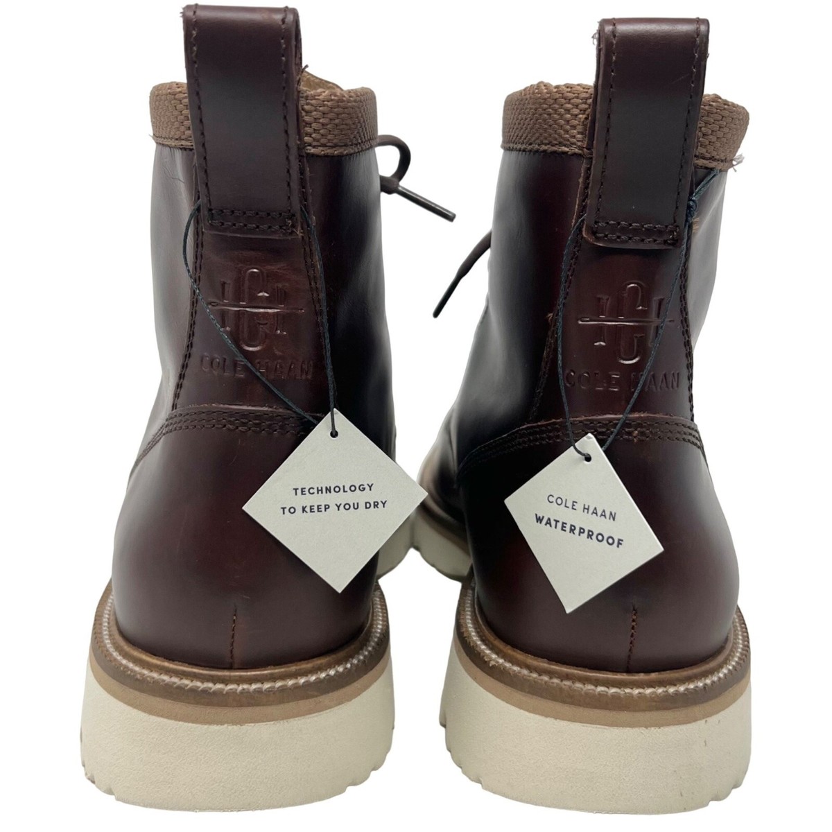 Cole Haan American Classics Plain Toe Leather Boot Brown 