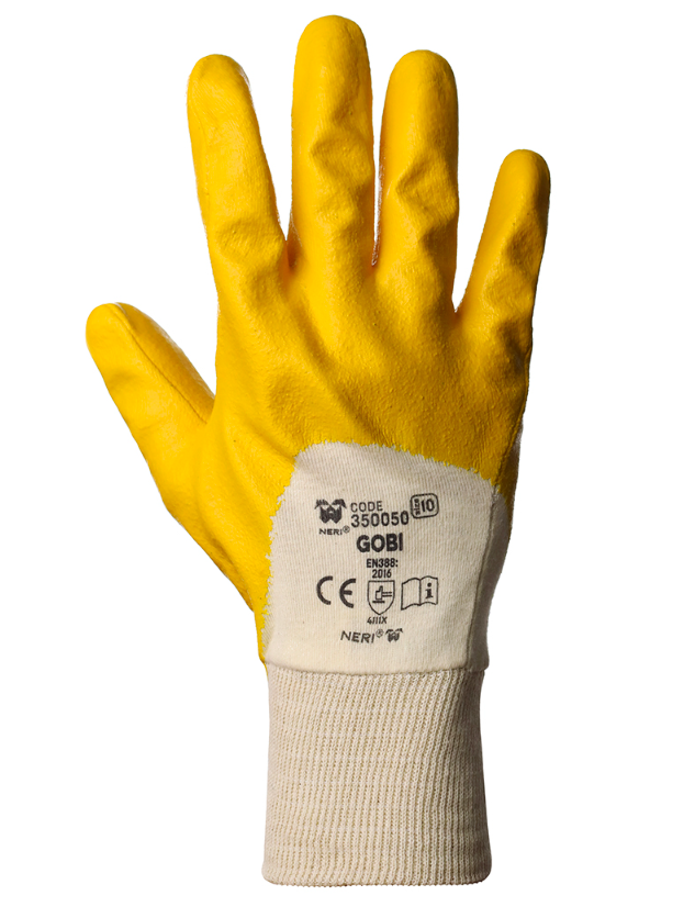Guanti So.Di.Fer GOBI cotone impregnato taglia 10 giallo - F14569