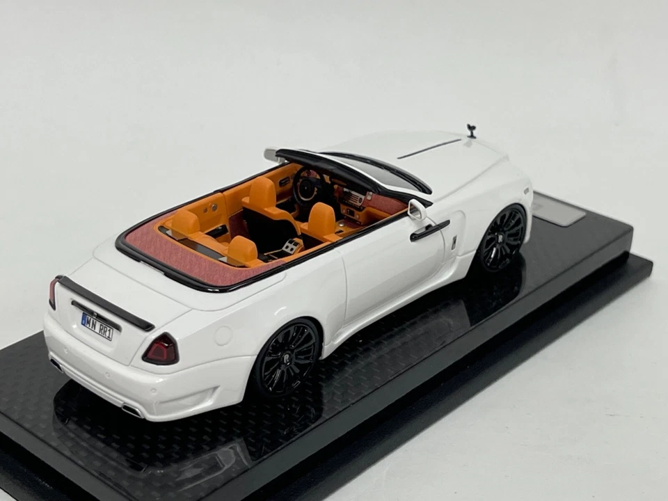 1/43 AB Models Rolls Royce Dawn Convertible Novitec White / Orange Lmd 20 pcs 4B - Image 3 of 4