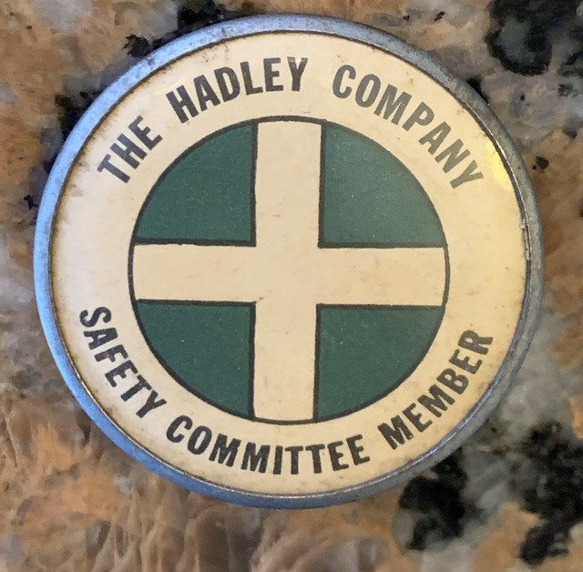 1929 Hadley Co. Safety Committee Badge 1.75” eBay