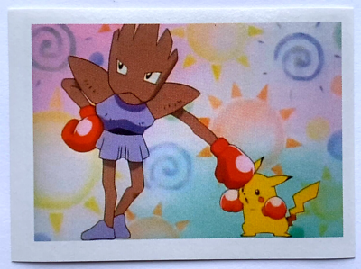 POKEMON KANTO LEAGUE Sticker EB #056 PIKACHU & HITMONCHAN 2023
