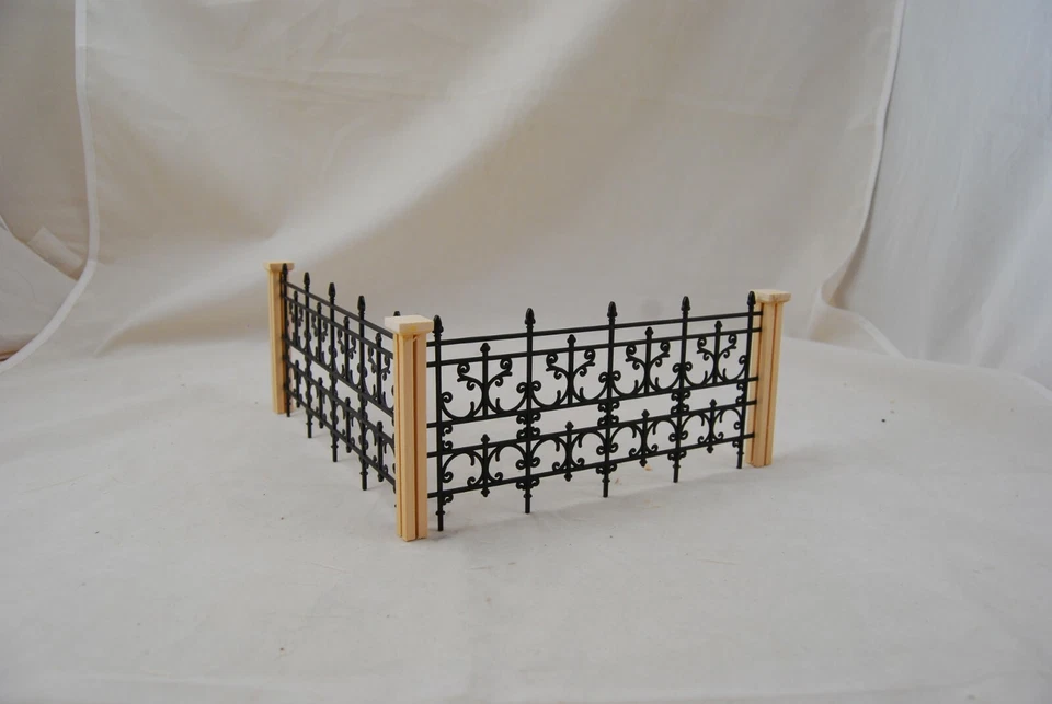 VICTORIAN FENCE POST SET 9pcs - 3-1/2" high fits C14 1/12 MWC142 - Image 2 of 4