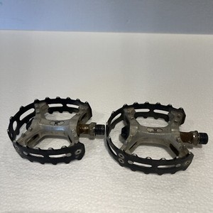 Vintage SR BEAR Trap BMX SP-452 Pedals 9/16 Size / Chrome 80s
