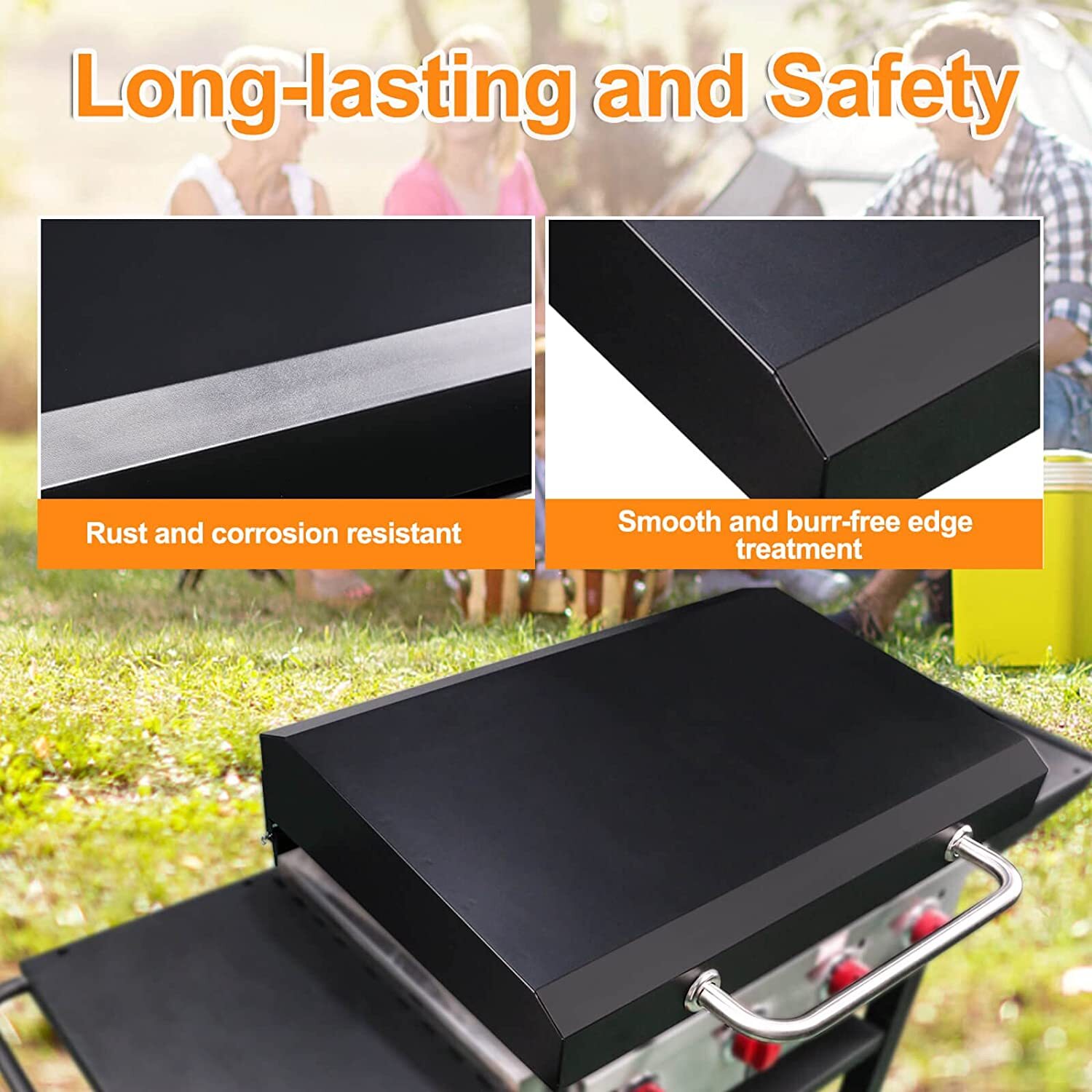 Hinged Lid for Camp Chef FTG600 Griddle Hard Cover Hood Black Griddle Cover Lid eBay