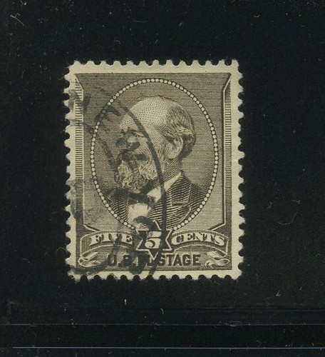 US Stamp Scott #205 5c Used Nice Margins