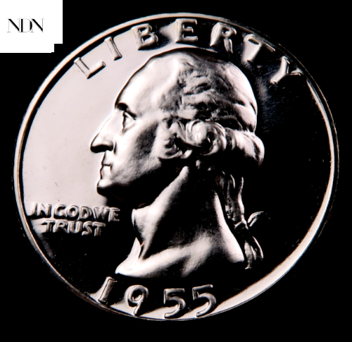 1955 Washington Quarter - Gem Proof - 90% Silver - Picture 1 of 4