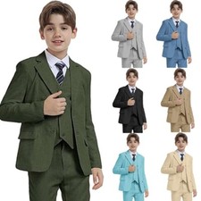 Classic Boys Suit 3 Piece Formal Suit Slim Fit For Boys Wedding Suit Kids Tuxedo