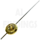 Clock Pendulum 32mm French bob brass with steel rod regulating nut clockmakers