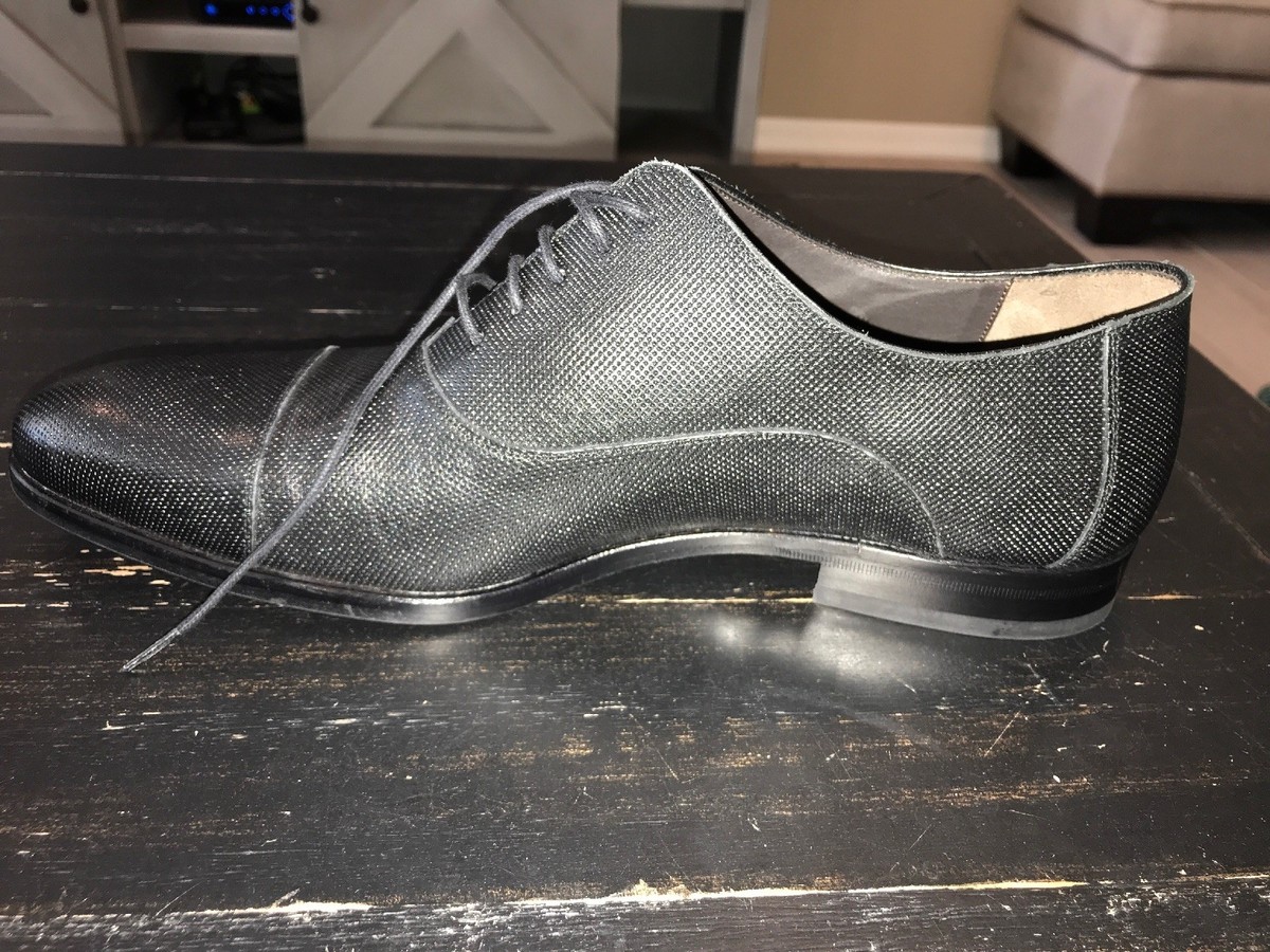 Bacco Bucci Bennett Oxford Men Size 10.5 Shoes Mens Bacco Bucci Dark Brown Genuine Leather Baku Dress Shoes  main image 4