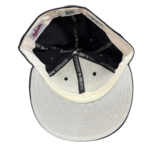 Vtg 1999 World Series New York Yankees MLB New Era Fitted Hat 7 3/8 AUTHENTIC OG - Picture 4 of 6