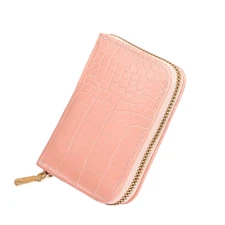 Zip-Around Credit Card Holder Wallet - New - Pink