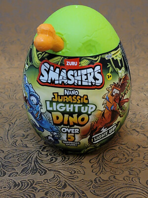 ZURU Smashers Nano Jurassic Light-Up Dino Egg - Over 6 Surprises Inside! ഝ