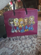 2002 Purple BRATZ Doll Clothing Zip Travel Bag Carrying Case W/ Fringe CASE ONLY