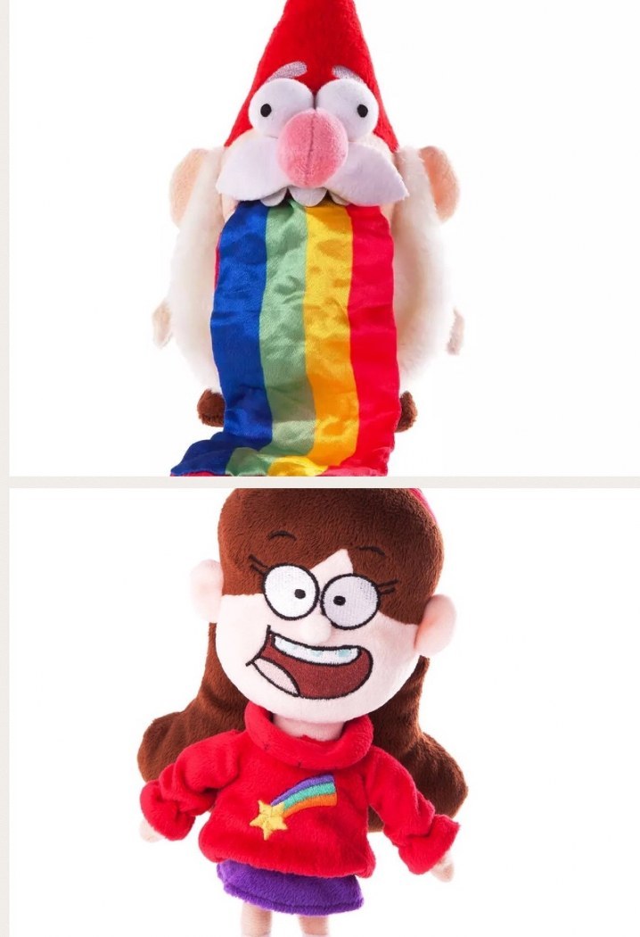 Gravity Falls Waddles Pig Mabel Barfing Gnome Plushes Dolls Kids Toy 8