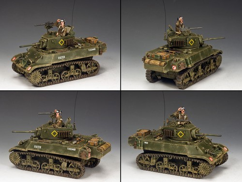 King and Country M3A3 "Stuart" Light Tank WW2 DD223 Diecast Metal and Resin