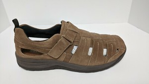 Drew Dublin Fisherman Sandals, Brown Suede, Men's 13 Extra Wide 887655436619 | eBay