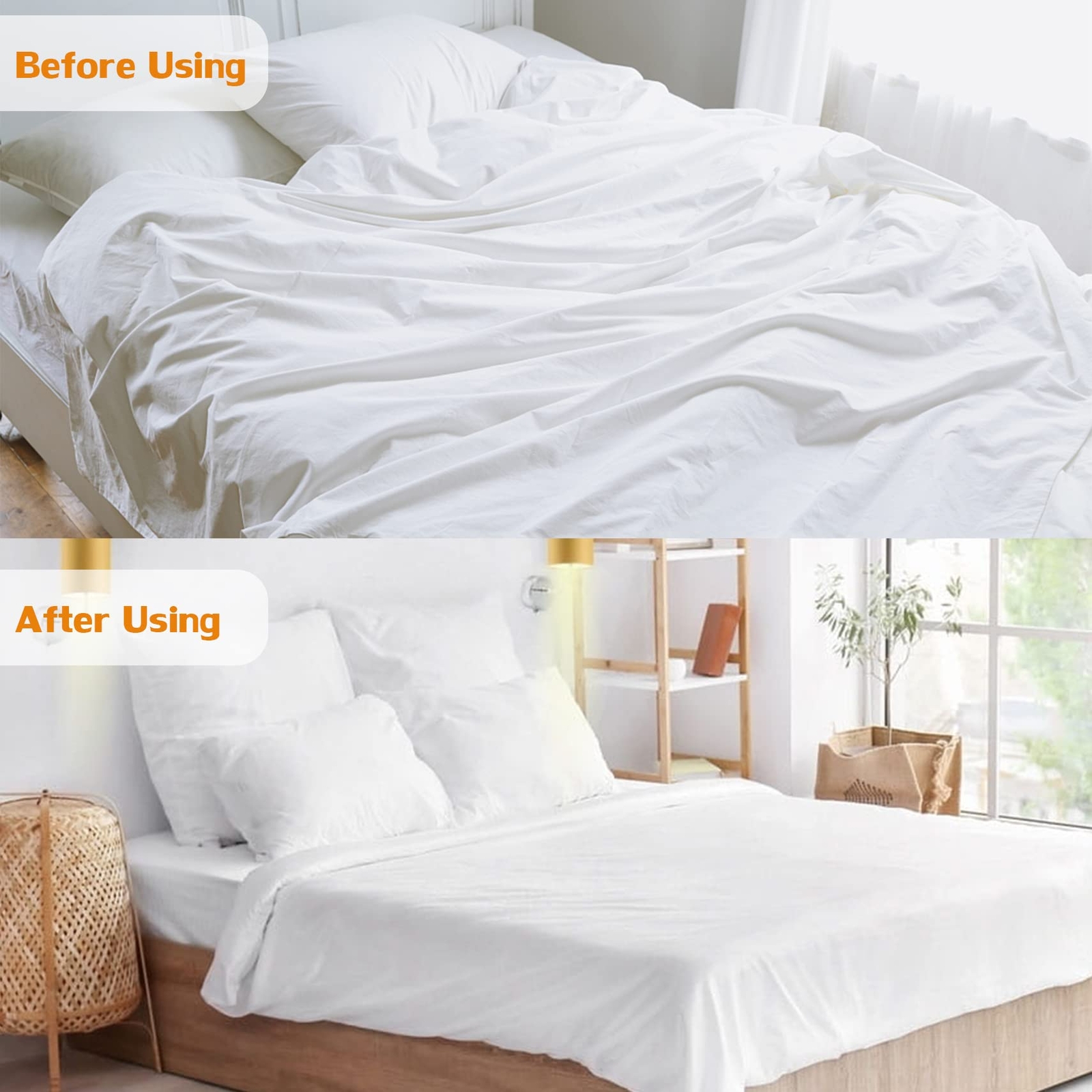 8 Pack Bed Sheet Straps Adjustable Fitted Sheet Straps Clips Heavy Duty Bed Shee