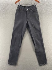 VINTAGE Levis 501 Jean Womens 9 Black Fade 24x32 Tapered Leg 17501-0658 USA Made