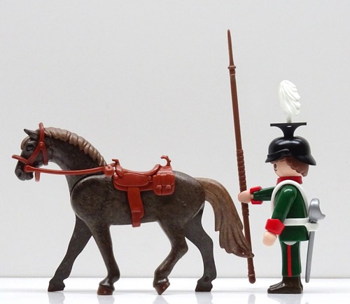 Ulan Guard Rider Green to Officer Cavalry Top Custom RAR Playmobil Soldier - Picture 7 of 10