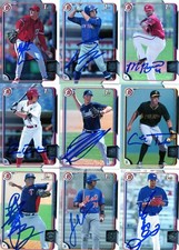 CHIH-WEI HU SIGNED 2015 BOWMAN PROSPECT ROOKIE CARD AUTO 