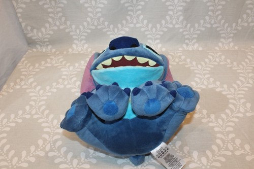 LILO & STITCH~ Disney Collection Blue STITCH 14" Sitting Smiling Plush Toy VGC - Picture 8 of 9