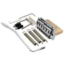 Musiclily Pro Chrome 52.5mm Modern 2Point Guitar Tremolo Bridge 40mm Brass Block